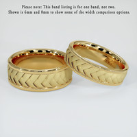 14K Yellow Gold Men's Plain Band Video