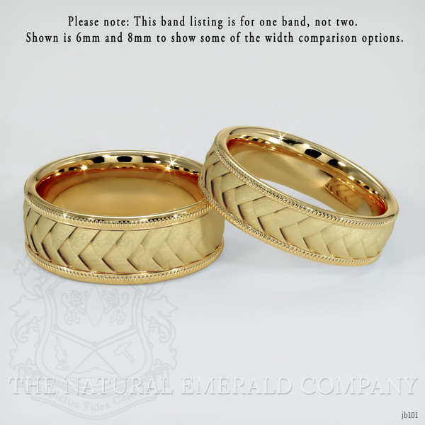 14K Yellow Gold Men's Plain Band