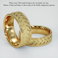 14K Yellow Gold Men's Plain Band Image