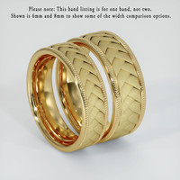 14K Yellow Gold Men's Plain Band Image