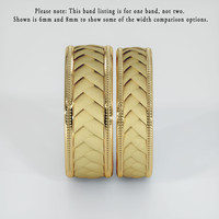 14K Yellow Gold Men's Plain Band Image