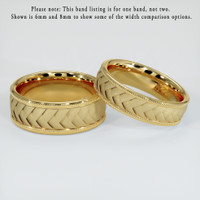 18K Yellow Gold Men's Plain Band Video