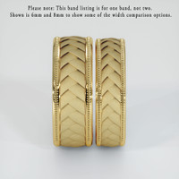 18K Yellow Gold Men's Plain Band Image