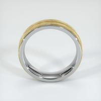 18K White & Yellow Men's Plain Band Image