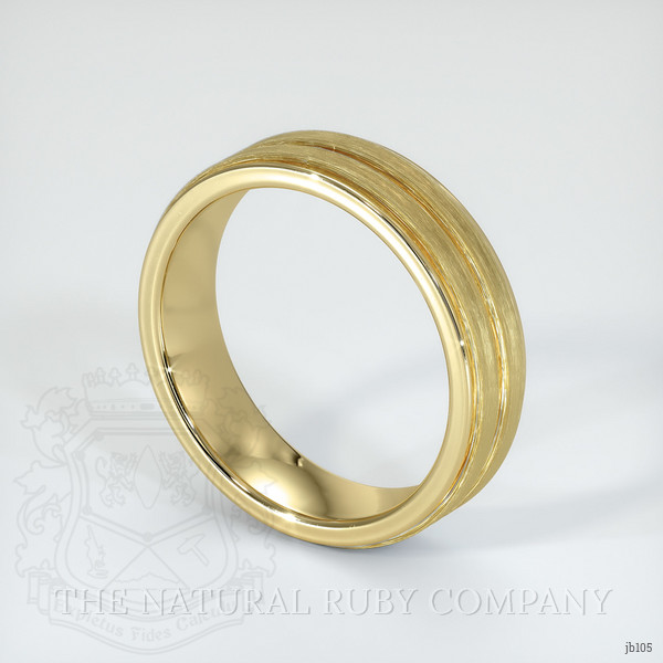 14K Yellow Gold Men's Plain Band