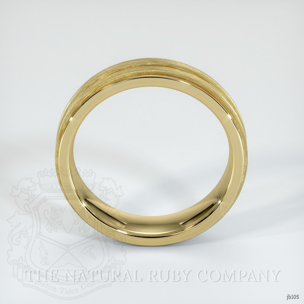 14K Yellow Gold Men's Plain Band