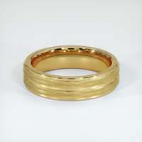 18K Yellow Gold Men's Plain Band Video