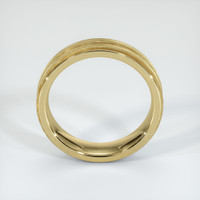 18K Yellow Gold Men's Plain Band Image