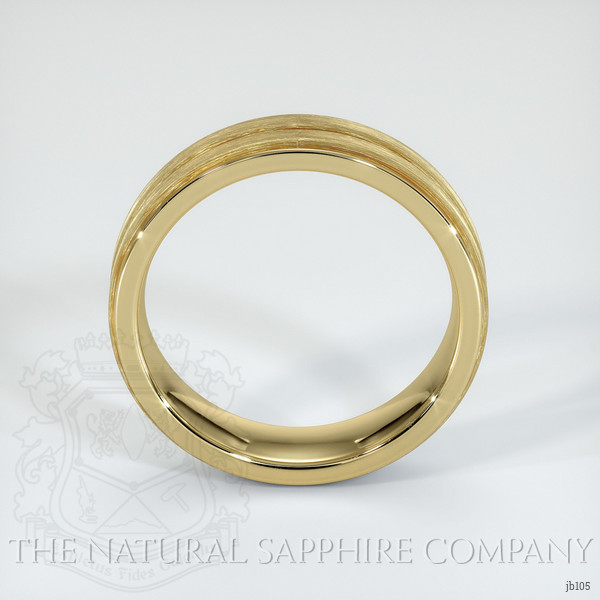 18K Yellow Gold Men's Plain Band