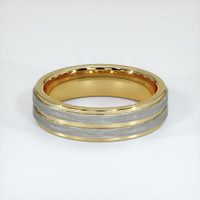 14K Yellow & White Men's Plain Band Video