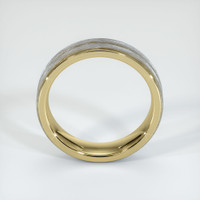 18K Yellow & White Men's Plain Band Image