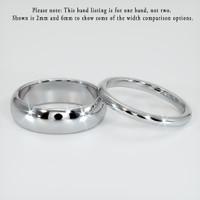 14K White Gold Men's Plain Band Video