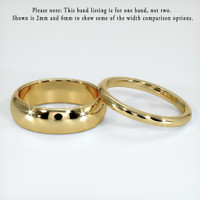 14K Yellow Gold Men's Plain Band Video