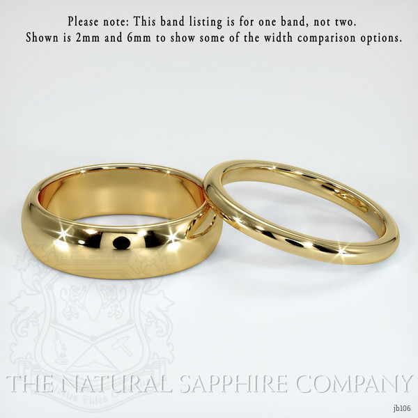 14K Yellow Gold Men's Plain Band