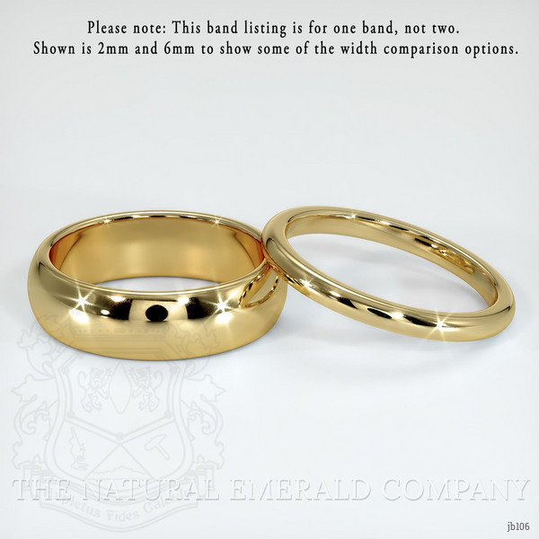 14K Yellow Gold Men's Plain Band