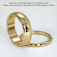 14K Yellow Gold Men's Plain Band Image