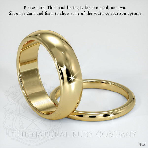 14K Yellow Gold Men's Plain Band