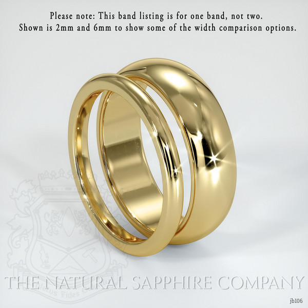 14K Yellow Gold Men's Plain Band