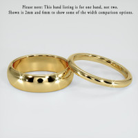 18K Yellow Gold Men's Plain Band Video