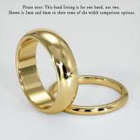 18K Yellow Gold Men's Plain Band Image