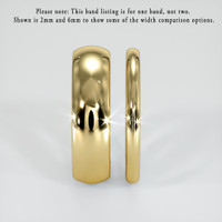 18K Yellow Gold Men's Plain Band Image