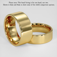 14K Yellow Gold Men's Plain Band Video