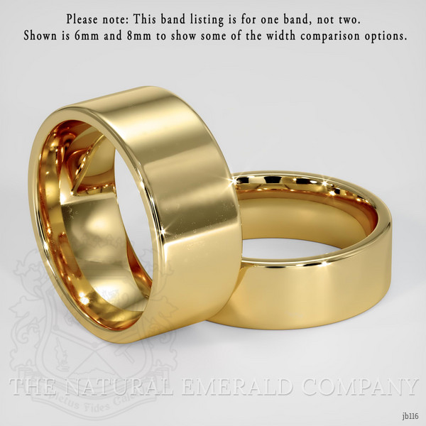 14K Yellow Gold Men's Plain Band