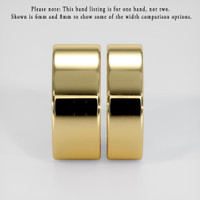 14K Yellow Gold Men's Plain Band Image