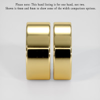 18K Yellow Gold Men's Plain Band Image