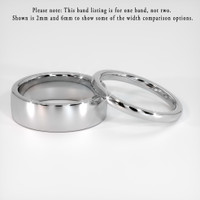 14K White Gold Men's Plain Band Video