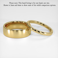 14K Yellow Gold Men's Plain Band Video