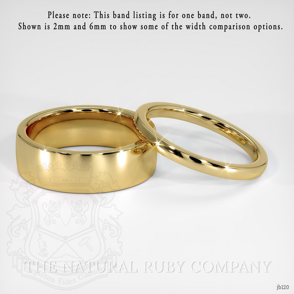 14K Yellow Gold Men's Plain Band