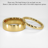 18K Yellow Gold Men's Plain Band Video