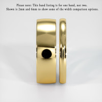 18K Yellow Gold Men's Plain Band Image