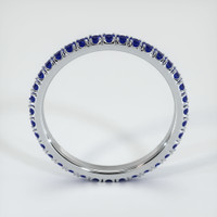 Platinum 950 Blue Sapphire Eternity Wedding Band Image