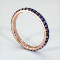 14K Rose Gold Eternity Wedding Band Image