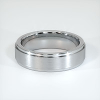 14K White Gold Men's Plain Band Video
