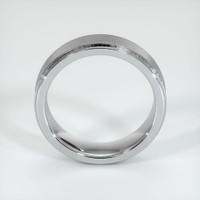 14K White Gold Men's Plain Band Image