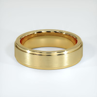 18K Yellow Gold Men's Plain Band Video
