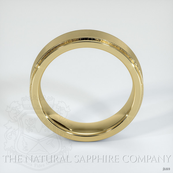 18K Yellow Gold Men's Plain Band