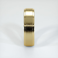 18K Yellow Gold Men's Plain Band Image