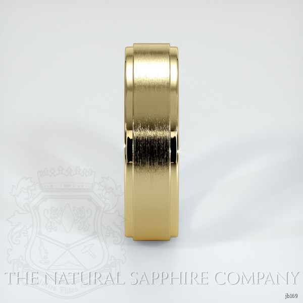 18K Yellow Gold Men's Plain Band