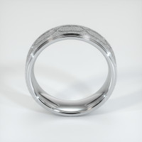 14K White Gold Men's Plain Band Image