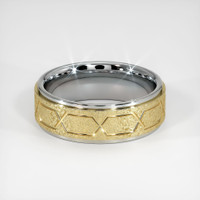 18K White & Yellow Men's Plain Band Video