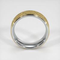 18K White & Yellow Men's Plain Band Image
