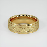 14K Yellow Gold Men's Plain Band Video