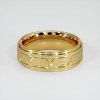 18K Yellow Gold Men's Plain Band Video