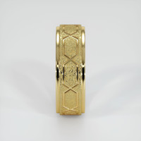 18K Yellow Gold Men's Plain Band Image