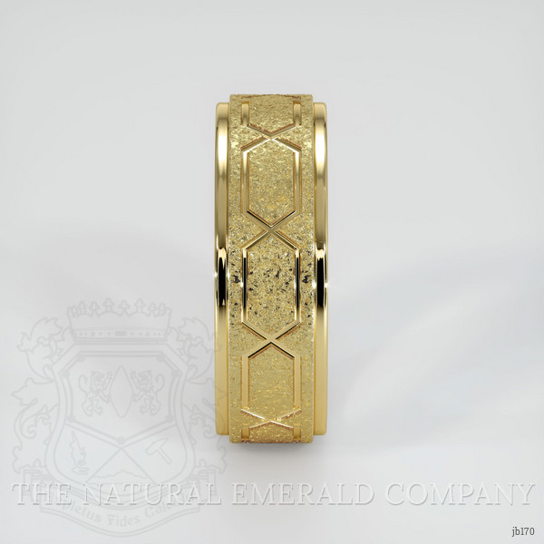 18K Yellow Gold Men's Plain Band