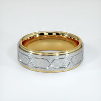 14K Yellow & White Men's Plain Band Video